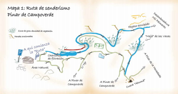 Promenadväg längs Pinar De Campoverde